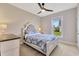 Charming bedroom featuring a decorative headboard, soft lighting, and a serene atmosphere at 2005 Tiller Ct., Myrtle Beach, SC 29579