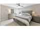 Comfortable bedroom features stylish furnishings, neutral color palette, and natural light at 2005 Tiller Ct., Myrtle Beach, SC 29579