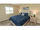 Comfortable bedroom features a bed, nightstands, lamps, and a window with natural light at 201 Landing Rd. # D, North Myrtle Beach, SC 29582
