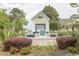 Waterway Landing signage surrounded by beautiful flowers at 201 Landing Rd. # D, North Myrtle Beach, SC 29582