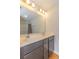 Double vanity in the bathroom with under-sink cabinet at 247 Rolling Oak Dr., Georgetown, SC 29440