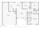 Layout of home featuring kitchen, dining, living, bedrooms, bathrooms, garage, and pantry at 247 Rolling Oak Dr., Georgetown, SC 29440
