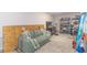 Spacious garage with concrete floor, overhead lighting, and ample storage space at 247 Rolling Oak Dr., Georgetown, SC 29440