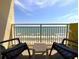 Breathtaking ocean view from the balcony, complete with seating for relaxing and enjoying the scenery at 2701 S Ocean Blvd. # 1507, North Myrtle Beach, SC 29582