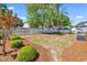 Private backyard featuring lush greenery, manicured shrubs, and a classic white picket fence at 333 14Th Ave. S, Surfside Beach, SC 29575