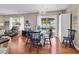 Inviting dining room with hardwood floors and sliding glass doors to the outdoor patio at 333 14Th Ave. S, Surfside Beach, SC 29575
