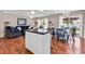 Spacious open-concept kitchen with an island and adjacent dining area, perfect for entertaining at 333 14Th Ave. S, Surfside Beach, SC 29575