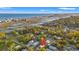 Scenic aerial view showcasing the property's proximity to the beach and waterways at 355 Oak Ave., Murrells Inlet, SC 29576