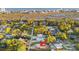 Aerial view of coastal neighborhood and property location near the ocean and waterway at 355 Oak Ave., Murrells Inlet, SC 29576