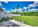 Expansive backyard with lush green grass, a concrete patio, and a privacy fence at 377 Copperwood Loop, Conway, SC 29526