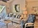 Bright living room showcasing neutral tones, cozy seating, and sliding doors to the outdoors at 421 Appledore Circle # 5-D, Myrtle Beach, SC 29572