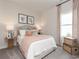 Comfortable bedroom with soft textures, soothing colors, and stylish decor, promoting relaxation at 4360 Falls Oaks St., Myrtle Beach, SC 29579