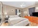 Cozy bedroom featuring a ceiling fan, natural light, and hardwood floors at 508 Pearl St., Conway, SC 29527
