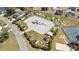 Aerial shot showcasing the recreational vehicle and boat storage area, surrounded by trees and amenities at 600 Waterbridge Blvd., Myrtle Beach, SC 29579