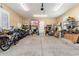 Spacious garage featuring ample storage space with shelving and enough room for parking at 600 Waterbridge Blvd., Myrtle Beach, SC 29579
