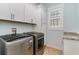 Convenient laundry room with modern washer and dryer and ample cabinet space at 600 Waterbridge Blvd., Myrtle Beach, SC 29579