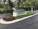 Savannah Shores entrance sign with manicured landscaping and decorative guard house at 9739 Leyland Dr. # 12, Myrtle Beach, SC 29572
