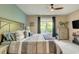 Cozy main bedroom with carpet, ceiling fan and natural light at 128 Puffin Dr. # 1-E, Pawleys Island, SC 29585