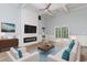 Spacious living room featuring a fireplace, comfortable seating, and plenty of natural light at 1500 Sunmeadow Dr., Conway, SC 29526
