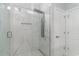 Large modern shower features rainfall shower head and marble tile at 1500 Sunmeadow Dr., Conway, SC 29526