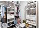 Organized walk-in closet with shelving and rods for clothing and storage at 179 S Reindeer Rd., Surfside Beach, SC 29575