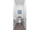 Small water closet with decorative painting above the toilet at 179 S Reindeer Rd., Surfside Beach, SC 29575