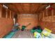 The interior of the shed is spacious and can hold various items for gardening and yard maintenance at 207 Cupola Dr., Longs, SC 29568