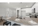 Modern kitchen with large island, granite countertops, stainless steel appliances, and ample cabinet space at 330 Bayou Loop # Lot 68, Surfside Beach, SC 29575