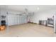 Spacious two car garage with light colored walls and epoxy floor at 349 N Bar Ct., Myrtle Beach, SC 29579