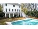 Stunning backyard featuring an in-ground pool and covered patio area perfect for outdoor gatherings at 486 Lantana Circle, Georgetown, SC 29440