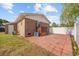 Backyard featuring a brick patio area perfect for entertaining or relaxing at 706 Birch Ln., Conway, SC 29526