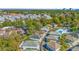 Aerial view of property with pool, showcasing its prime location within a vibrant community at 820 9Th Ave. S, North Myrtle Beach, SC 29582
