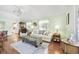 Comfortable living room with white sofa, decorative pillows, and stylish decor at 820 9Th Ave. S, North Myrtle Beach, SC 29582