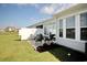Spacious backyard with a patio, perfect for outdoor seating and enjoying the serene neighborhood views at 830 San Marco Ct. # 2603-B, Myrtle Beach, SC 29579