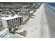 Coastal aerial view showing beach access and oceanfront accommodations at 1 Norris Dr. # 210, Pawleys Island, SC 29585