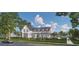 Exterior elevation of a two-story home with a metal roof and covered porch at 1079 Milford Way, Myrtle Beach, SC 29588