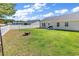 Beautiful backyard featuring a well-maintained lawn, fire pit, and grill area at 122 Desurrency Ct., Georgetown, SC 29440