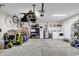 Spacious two-car garage providing ample storage space and a kayak storage system at 122 Desurrency Ct., Georgetown, SC 29440