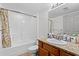 Bathroom featuring a shower and bathtub combination with a single vanity at 1401 S Ocean Blvd. # 506, North Myrtle Beach, SC 29582
