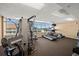Well-equipped gym with weight machines, treadmills, and ocean views at 1401 S Ocean Blvd. # 506, North Myrtle Beach, SC 29582