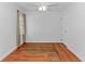 Bright bedroom with hardwood floors, ceiling fan and a window with natural light at 1931 Jasper St., Georgetown, SC 29440
