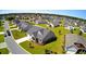 Aerial view of a home with well-maintained lawns and beautiful landscaping in a residential neighborhood at 240 Hillsborough Dr., Conway, SC 29526