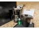 Coffee maker, kettle, and various drink selections on a granite countertop at 2401 S Ocean Blvd. S # 267, Myrtle Beach, SC 29577