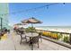 Outdoor patio seating with ocean views, perfect for enjoying meals with a scenic backdrop at 2401 S Ocean Blvd. S # 267, Myrtle Beach, SC 29577
