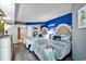 Bedroom featuring two queen beds with ocean-themed bedding and adjoining bathroom access at 2504 N Ocean Blvd. # 934, Myrtle Beach, SC 29577