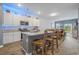 Contemporary kitchen with white cabinets, a center island, and an open layout at 291 Brackish Dr. # 291, Myrtle Beach, SC 29588