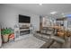 Inviting living room featuring a decorative fireplace, large TV, and comfortable seating at 291 Brackish Dr. # 291, Myrtle Beach, SC 29588