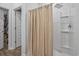 Shower features a shower head and a convenient storage niche, with a closet nearby at 291 Brackish Dr. # 291, Myrtle Beach, SC 29588