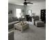 Open living space with seating area and a convenient desk at 3019 Visionary Dr., Myrtle Beach, SC 29588
