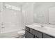 Well-lit bathroom with a tub-shower combo, modern vanity, and updated fixtures at 3332 Little Bay Dr., Conway, SC 29526